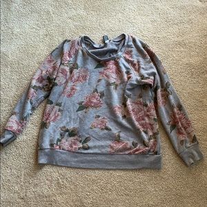 Torrid Gray Floral Top